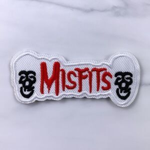 Misfits White Embroidered Patch